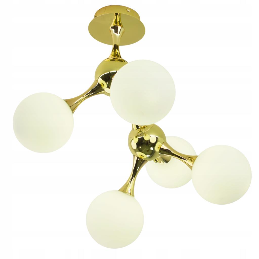 Pendant Lamp Ceiling Chandelier Balls Gold Modern Led Milky