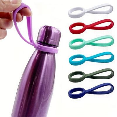 Universeller Silikon-Wasserflaschen-Schnallen-Griff für Sport- und Outdoor-Aktivitäten - Tragbarer und langlebiger Getränkeflaschenhalter