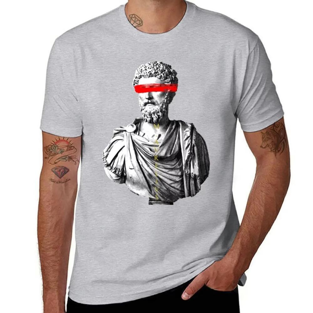 Marcus Aurelius T-Shirt Sweat Graphics Mens Big and Tall T Shirts