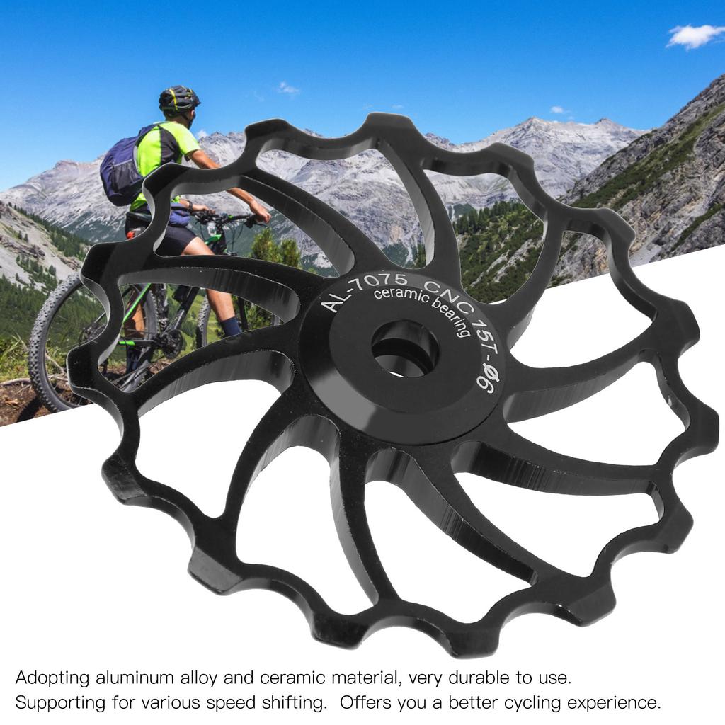 15T Bicicletta Lega di Alluminio   Rullino Cuscinetto Ceramico   Montagna   Puleggia Deragliatore Posteriore