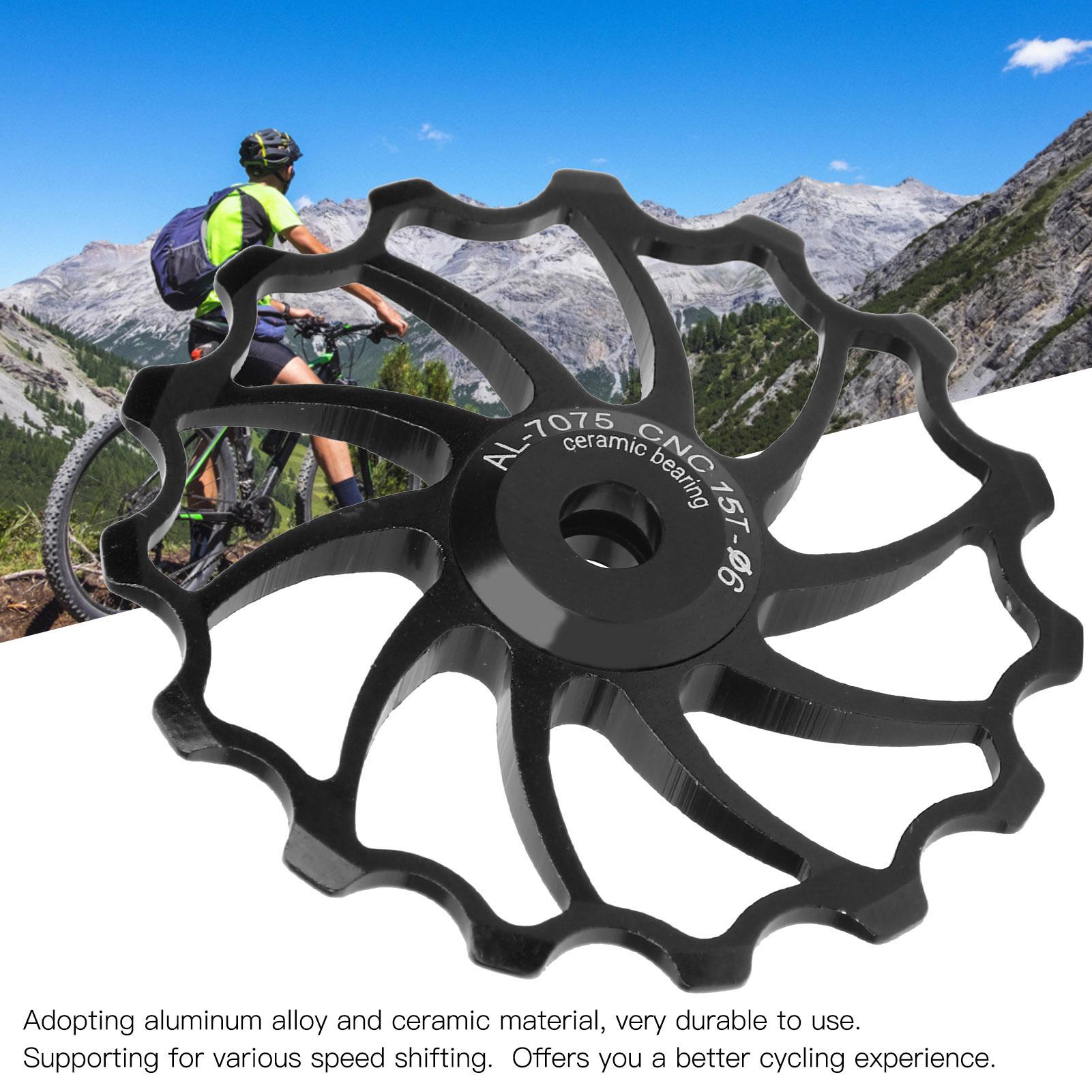 15T Bike Aluminium Alloy Roller Ceramic B Mountain Rr Derailleur Pulley