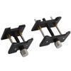 2Pcs Different Sizes Watch Repair Tool Black Watch Movement Base  for Professional Repair