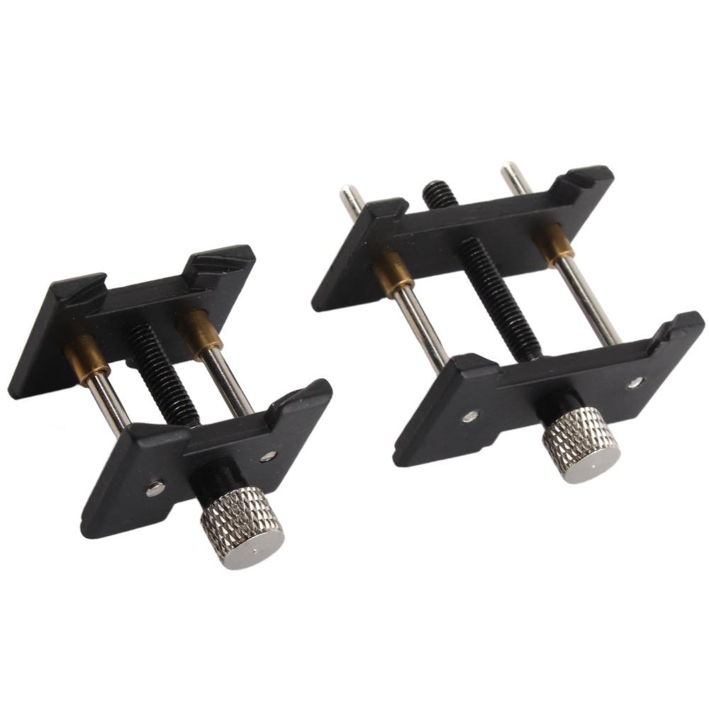 2Pcs Different Sizes Watch Repair Tool Black Watch Movement Base  for Professional Repair