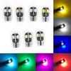 4pcs Car Bulb T10 Canbus 5630 8SMD Width Indicator Light License Plate Light Car LED Small Bulb Multicolor