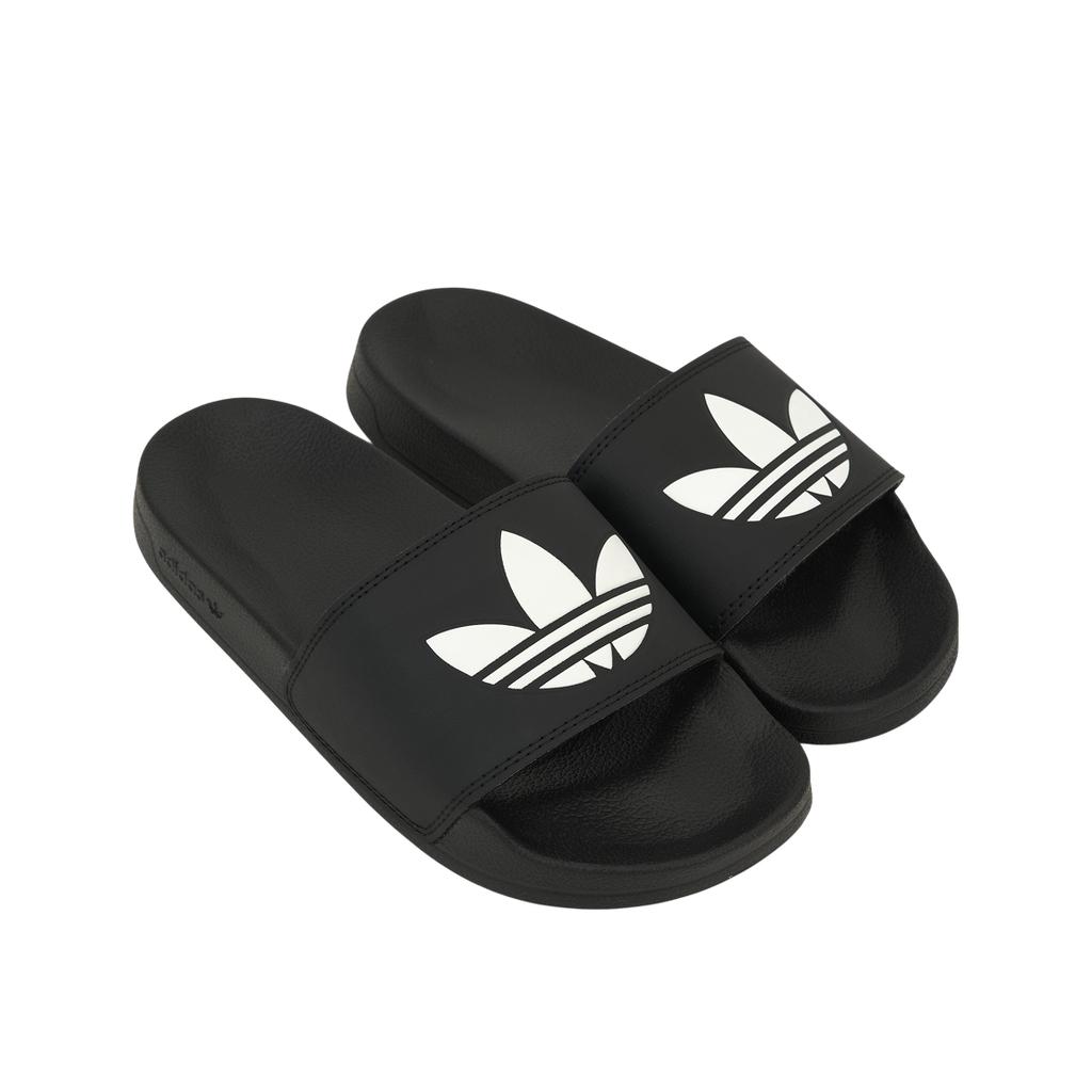 adidas Adilette Lite Σαγιονάρες Λογότυπο Τριφύλλι - Μαύρο Πυρήνα Unisex Αθλητικά Παπούτσια Λευκό Σύννεφο FU8298