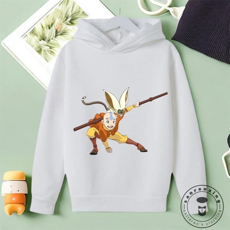 

Avatar The Last Airbender Aang Appa Kawaii Cartoon Дитячі толстовки Harajuku Boy Girl Fashion Movement Streetwear New Fall 2024 160