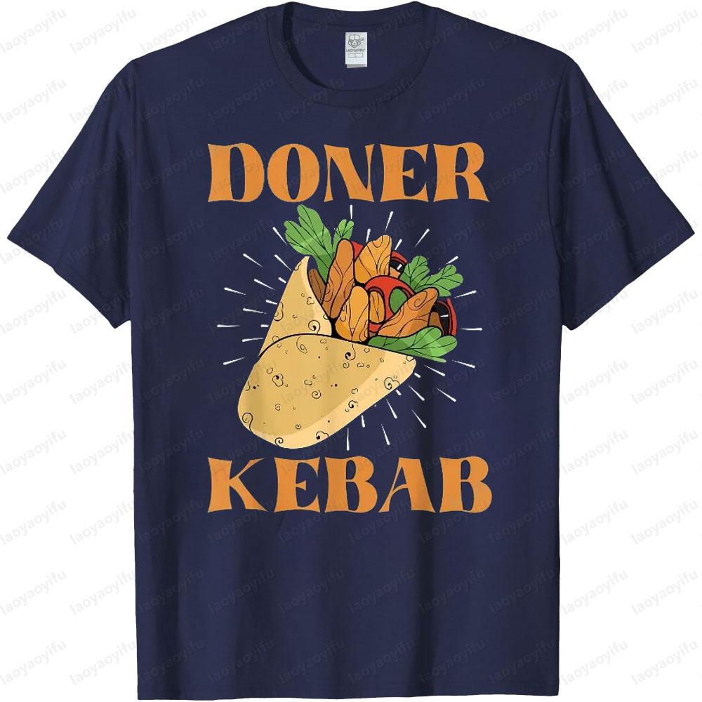 Mexico Dona Kebab Turkish Kebab Printed Tshirt Man Summer High Quality Cotton Shortsleeved Tshirt Outdoors Camisetas