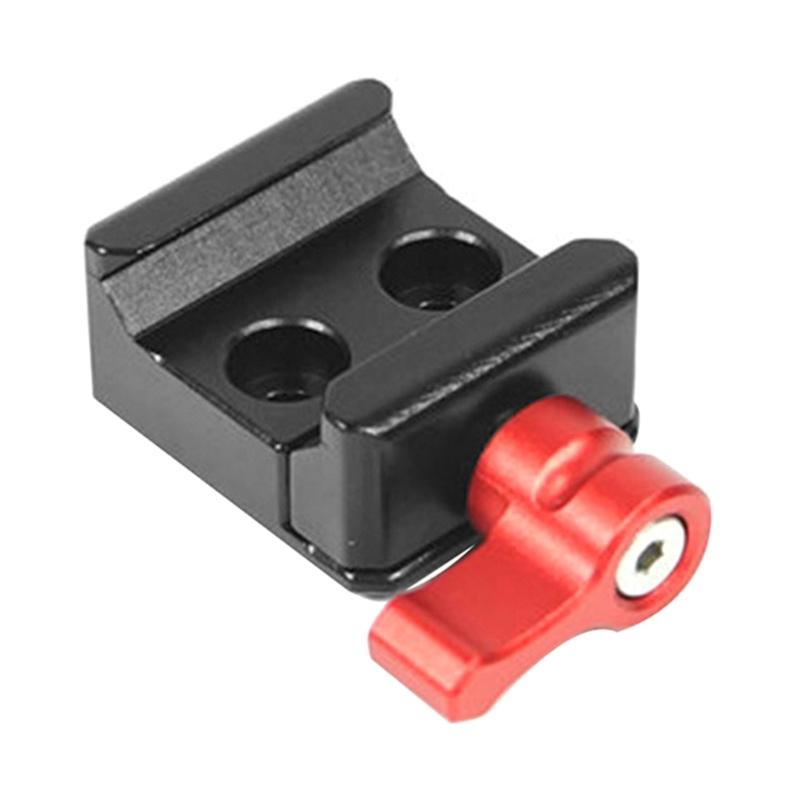 Quick Release  Rail Clamp 1/4-inch Cold Shoe  Mount for Video Light Microphone  Support  Arm