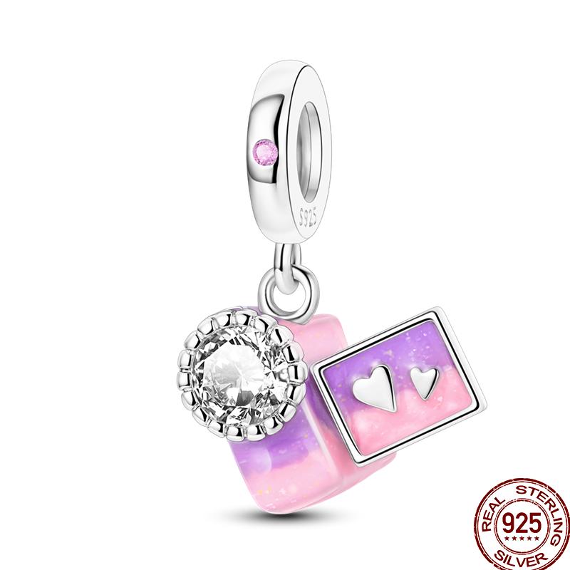 Unicorn Magic Mirror Series Copper Rainbow Cloud Fantasy Colored Charm Beads Suitable Fit Pan Original Bracelet