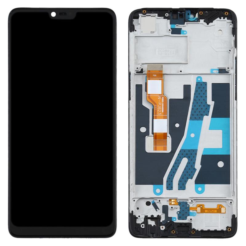 

Grade C Assembly LCD Screen and Digitizer Assembly+Frame Part (without Logo) for OPPO A3/F7 A