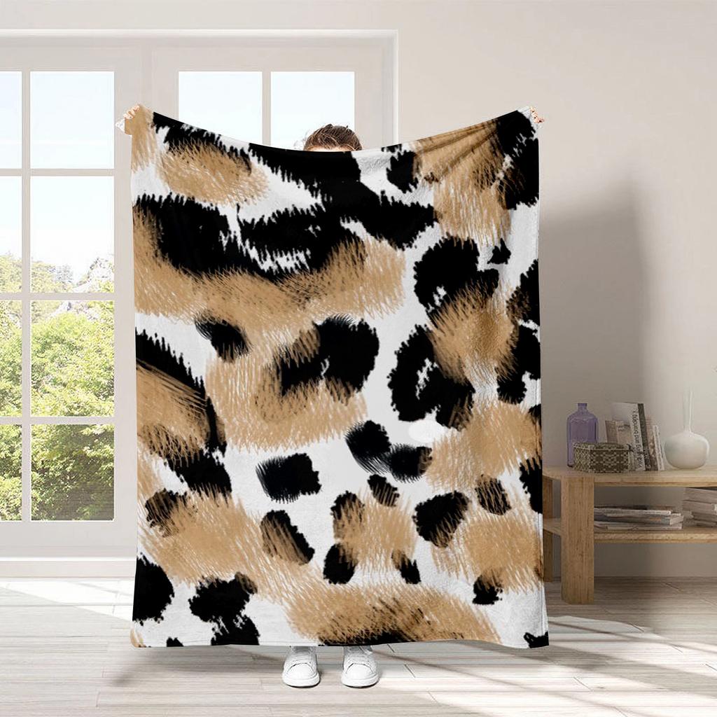 texture of animal fur Printed Blanket for Sofa Bed Travel Camping Living Room Office Conditioning Blanket for All Seasons Gifts