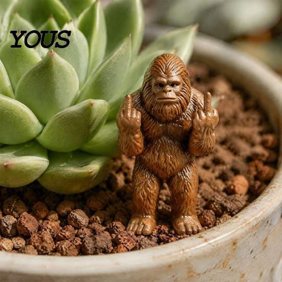 Playful Bookshelf Displays 10PCS Middle Fingers Mini Big Foot, Miniature Foot Statue, Humorous Compact Collectible Figures Finger Figurines,