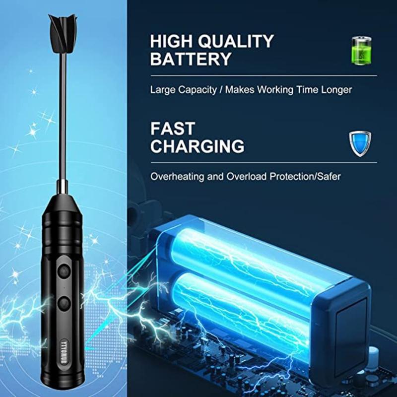 Epoxy Resin Mixer with 2 PCS Epoxy Mixer Paddles Rechargeable Powerful Slow Motor for Epoxy Resin Silicone Paint Mixing