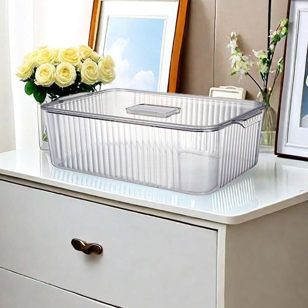 Chic Clear Storage Box for Organizing Beauty Essentials