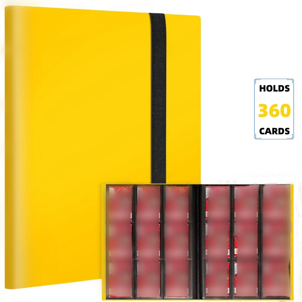 9 Pocket Trading Card Album Folder - 360 Side Loading Pocket Binder for Game Cards & Sports Cards
