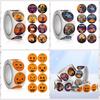 500 Pcs/roll Pumpkin Emote Halloween Pumpkin Stickers Ghost Halloween Label 500Pcs/Roll   Children's