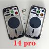 Rear Shell OEM For iPhone 13 Pro Max 12 Mini 11 SE3 14 Pro max Back Housing With Free Gifts,Back Shell Frame+Back Cover+Side Key