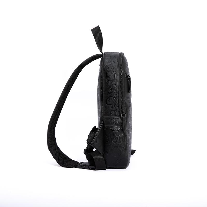 New GUESS Synthetic Leather Sling Bag Regular Men's Black GSBLD882993BLA