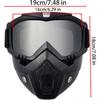 Paintball Mask Anti Fog,Motorcycle Helmet Riding Goggles Glasses with Removable Face Mask,Adjustable Motocross Eyewear