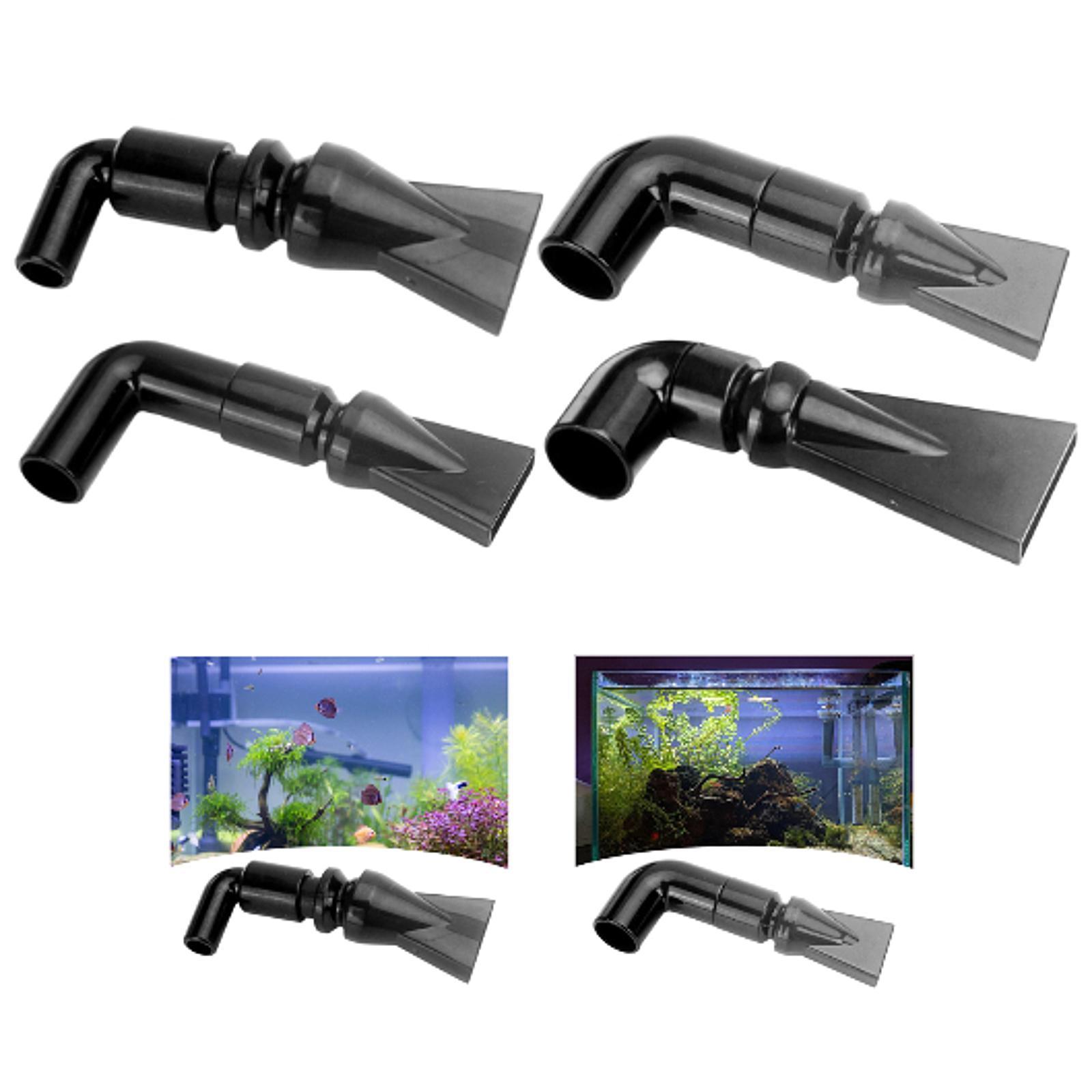 Aquarium Pump Duckbill Nozzle Air Pump Accessories Sturdy Elbow 360° Rotating Stable Performance Fish Tank Spray Nozzle Joint 6.6x2.1cm