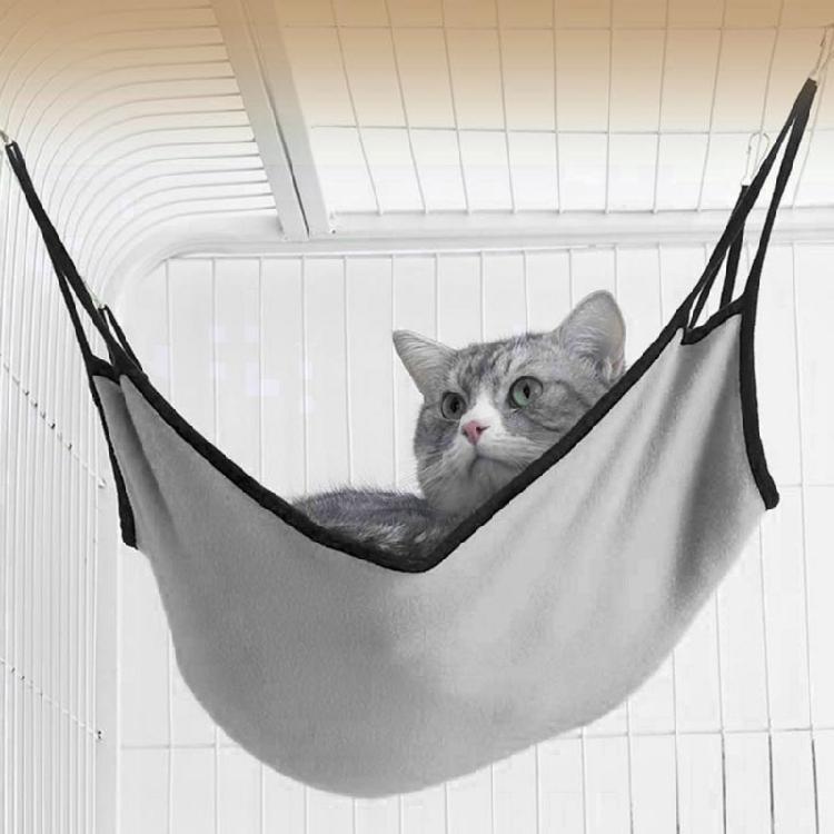 Soft Relax Cat Sleeping Hanging Bed Swing Hammock With Hook Solid Color