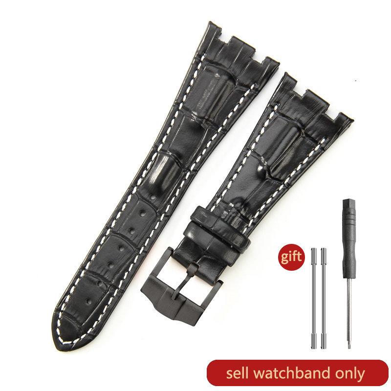 Cinturino Orologio in Pelle di Mucca Primo Strato per AP Aibi 15703 26471 26474 Serie Royal Oak Offshore 28mm Accessori Orologio per Uomo CinturinoMN
