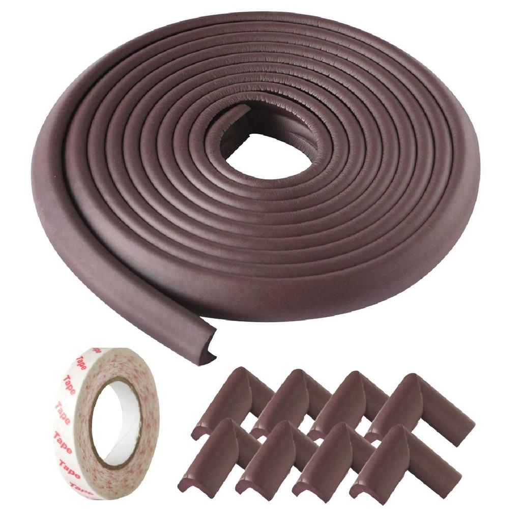 Shiawase Warehouse Corner Guard 8 Corner Tape Baby Head Injury Prevents Baby Safety Goods Cushion, 5m, Guards, Double-Sided Set, Guard, Prevention,