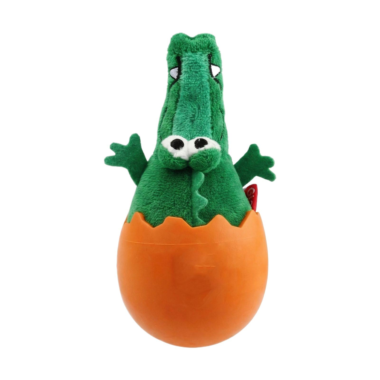

Egg Dog Toy Plush Rubber Squeaky Toy Resistant Teeth Grinding Pet Toy one size оранжевый