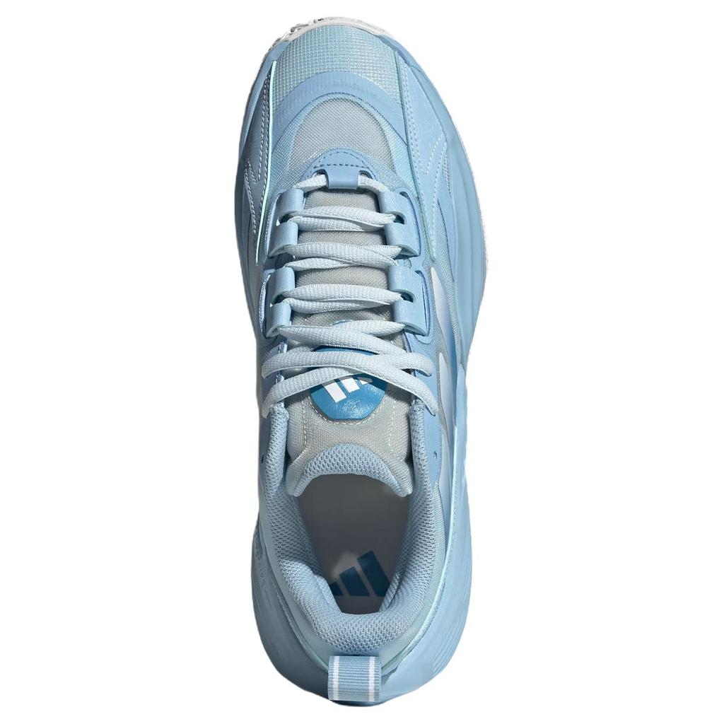 Adidas Xenoburst Všestranné Pohodlné Látkové Tlumící Nárazy Prodyšné Nízké Basketbalové Boty Unisex Tenisky Světle Modré JR4375