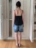 KOOLKITTEN Retro Low Bermuda Denim Shorts (Light Indigo)