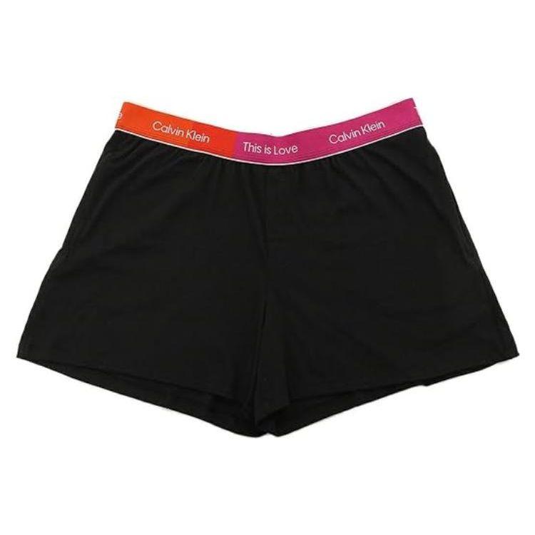 

Calvin Klein Letter Print Elastic Waist Loose Casual Shorts Men shorts Black QS6970-001 S