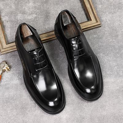 Herrenschuhe, formelle Business-Arbeitsschuhe, echtes Leder, weich, für Herren, Oxford-Flats