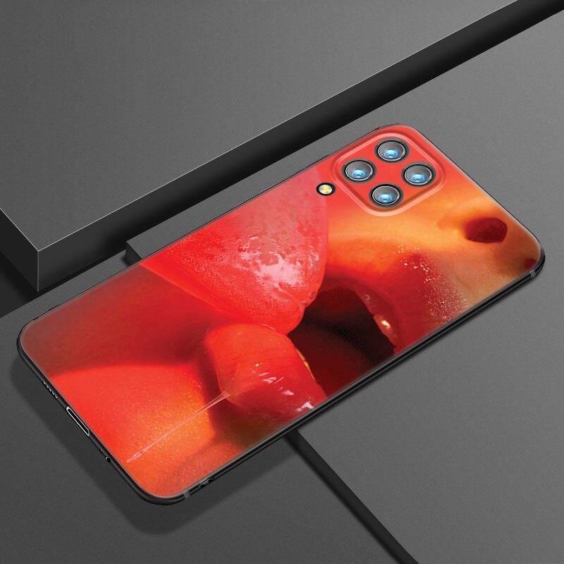 Custodia per telefono Bellezza Labbra Rosse Per Samsung Galaxy A21 A30 A50 A52 S A13 A22 A32 4G A23 A33 A53 A73 5G A12 A31 A51 A70 A71 A72 Cover