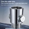 One-Button Shower Head Arm Diverter Flow Limiter Sprayer Shut-Off Switch  Bathroom Parts