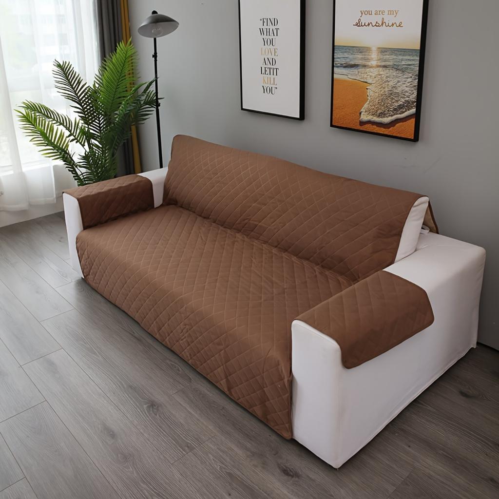 1 Stück Premium Wasserdichter Sofabezug - Haustierfreundlich, Fleckenabweisend & Leicht zu Reinigen - Passt für 3-Sitzer, 4-Sitzer, Loveseat - Ideal für
