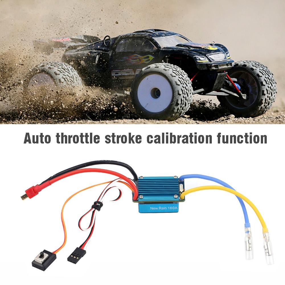 3S 160A Waterproof Brushed ESC With 5V 1A BEC T Plug For 1 12 (Or Lager) RC Car