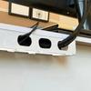 Efficient Wire Organizer Plastic Horizontal Cord Organizer White Desk Cable Management  Cables