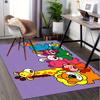 1pc Foodie Animal Adventure Office Carpet Soft Polyester Entrance Carpet Washable Non Slip Machine W