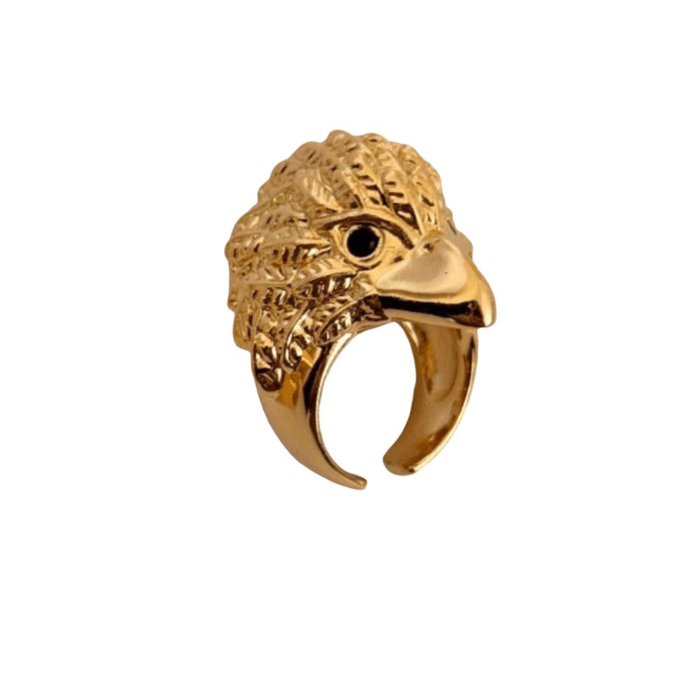 Geometric Eagle Shape Ring Cool Chunky Ring Creative Exaggerated Ring Gift