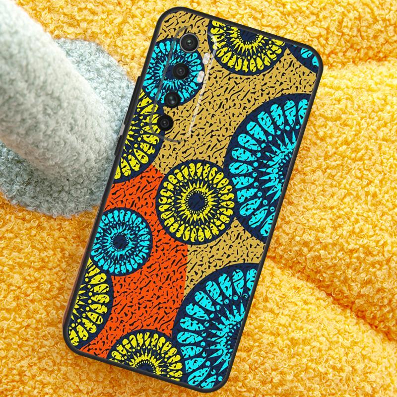 African Wax Pattern Fabric Case For Xiaomi 15T 14T 13T 14 15 Ultra 17 Pro Max Cover For POCO F8 F7 F5 F6 X5 X6 X7 Pro