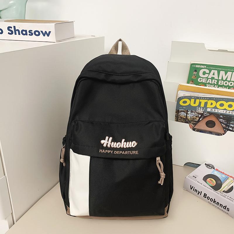 Школьный рюкзак с цветными блоками для учеников средней школы — фото 14