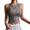European/American Leopard Print Trendy Slimming Sleeveless Vest