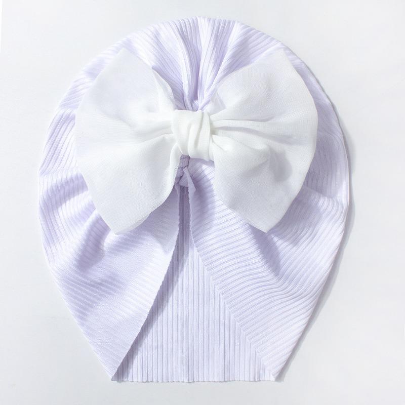New Children's Hats, Cute Bow Baby Knotted Pullover Hats, Thin Breathable Baby Caps