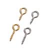 50pcs PVD Never Fade Stainless Steel Pendants Connectors Clasps Pinch Clip Eye Pins Connectors For Diy Necklace Jewelry Findings