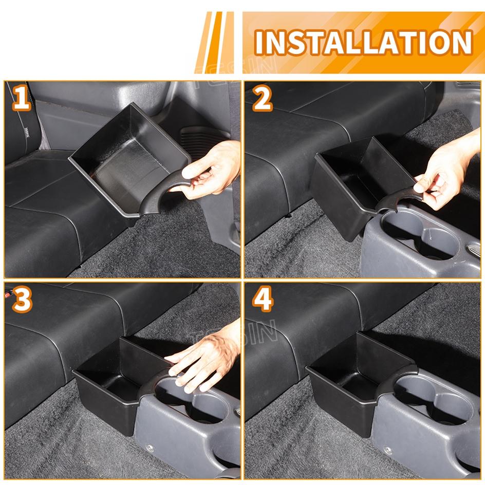 TESIN Stowing Tidying Car Central Control Rear Storage Box Organizer Tray For Suzuki Jimny JB43 2007-2017 Interior Accessories