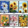 11CT Stamped Cross Stitch Kit Floral Printed Embroidery Craft DIY Art Decoration