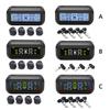 Car TPMS LCD Digital Display Auto Tire Pressure Monitoring Tyre Temperature Alarm Warning System with 4 External Sensors
