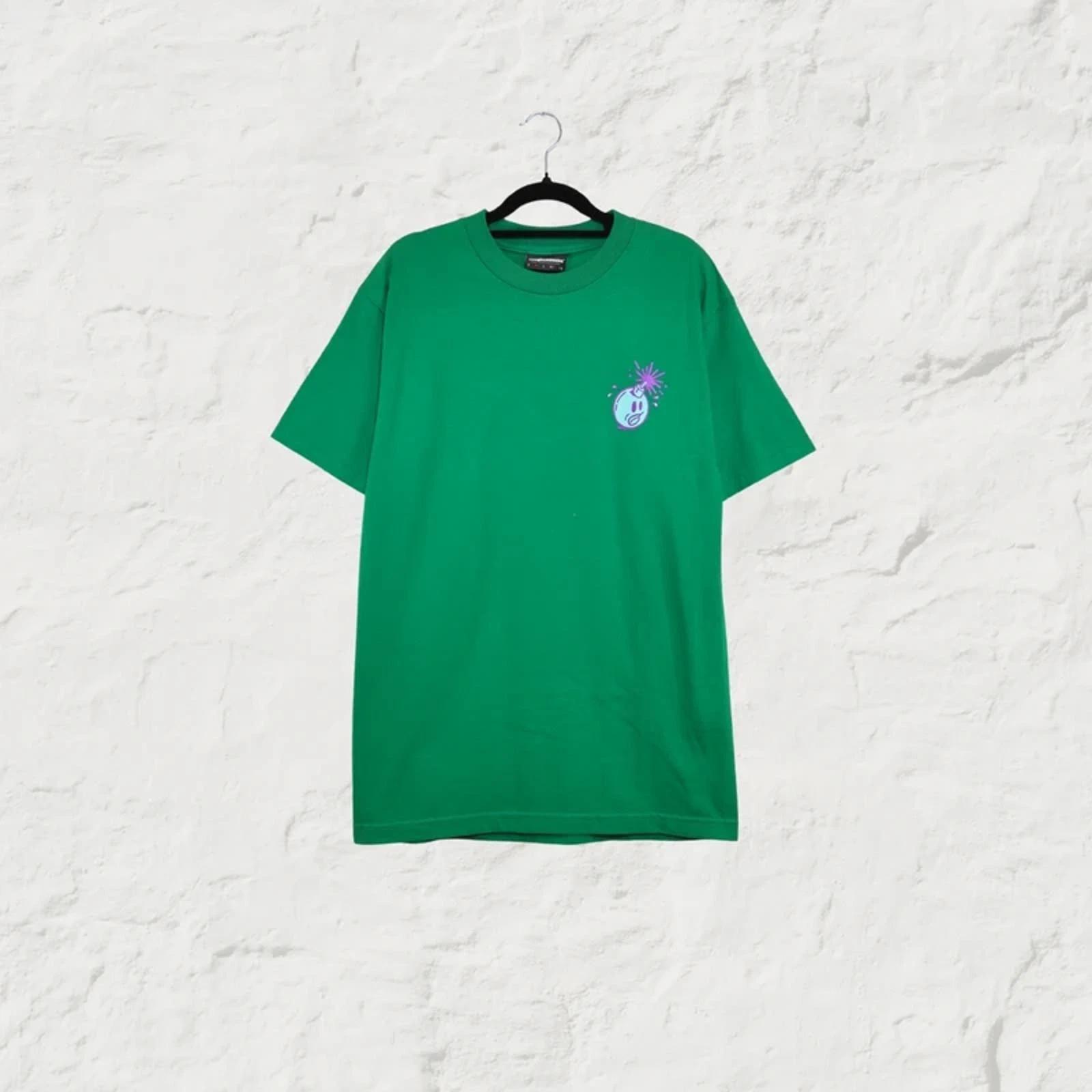 The Hundreds Cartoon Adam Bomb Tee – Green – Size M – Streetwear L