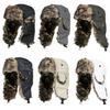 Trappermütze Unisex Verstellbar Kunstfell Winddicht Outdoor-Hut für Winter