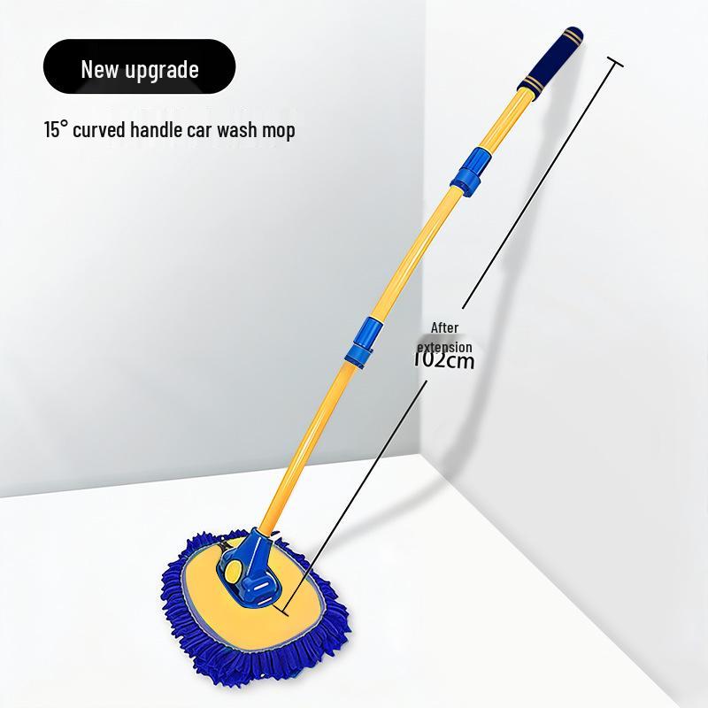 Mop telescopic retractabil din chenilă pentru spălarea mașinii Zhongheng cu mâner telescopic și perie cu peri moi